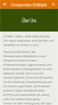 Mobile Screenshot of ferienparadies-waldidylle.de